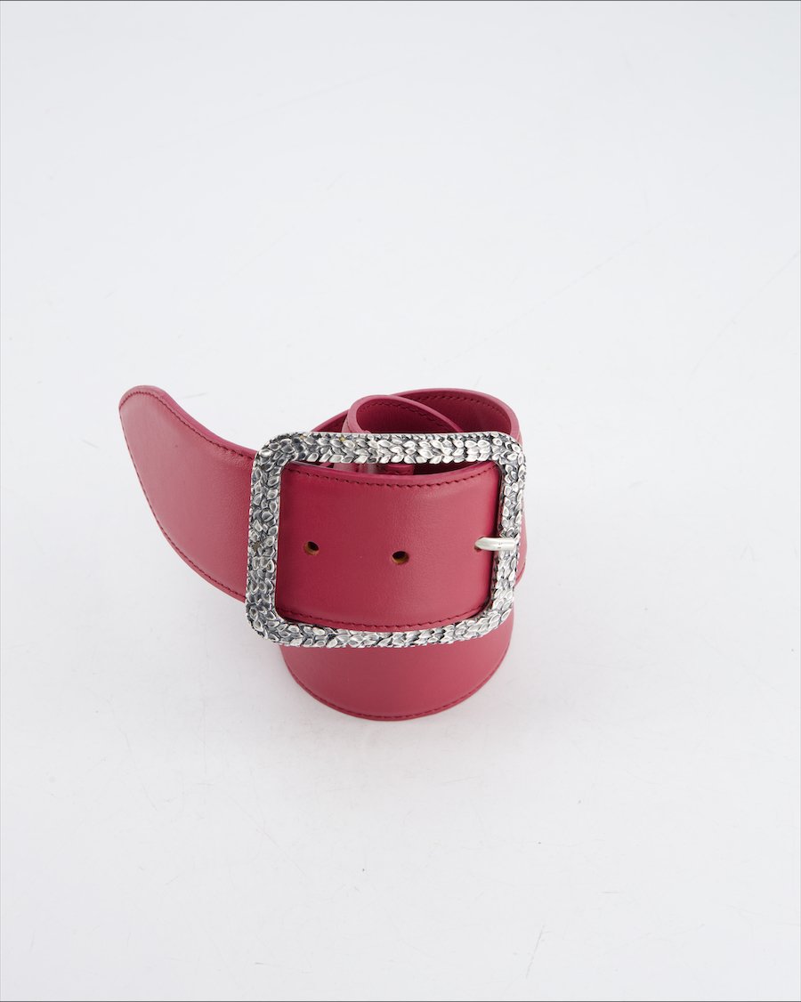 Orciani Belt Leather Burgundy
