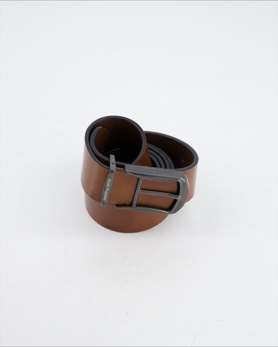 Hush Puppies Belt Leather Brown