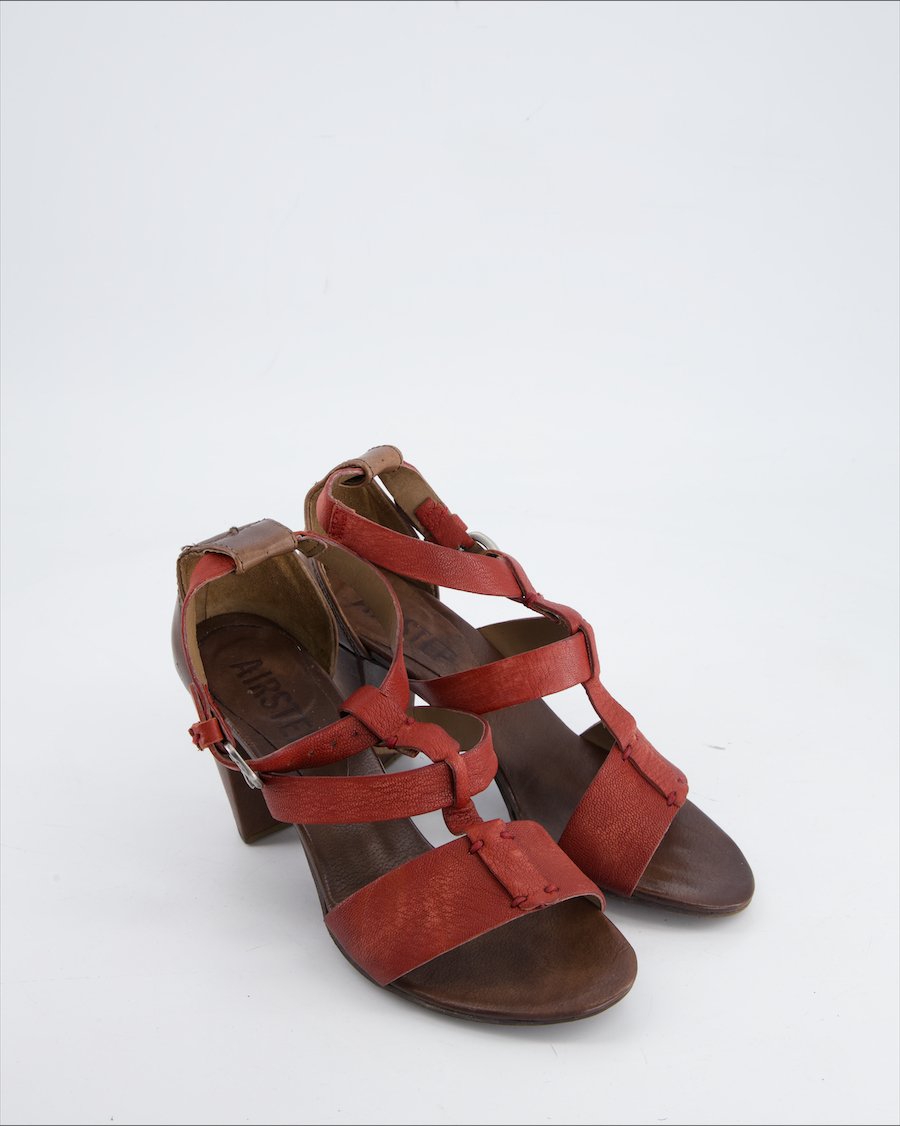 Airstep Heels Leather Burgundy Eu 38