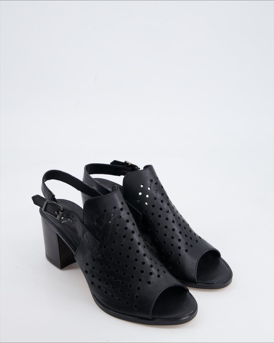 Bata Heels Leather Black Eu 38