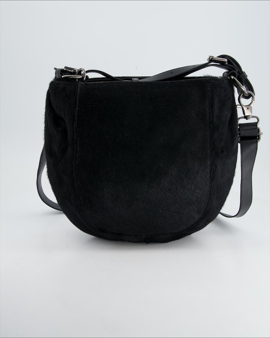 Abro Crossbody Bag Faux Fur Black