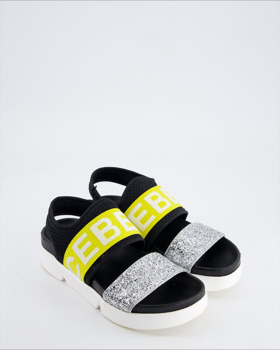 Iceberg Sandals Cloth Black Eu 36