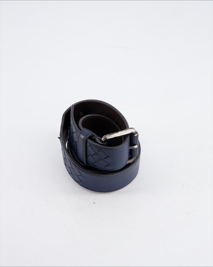 Bottega Veneta Belt Leather Blue