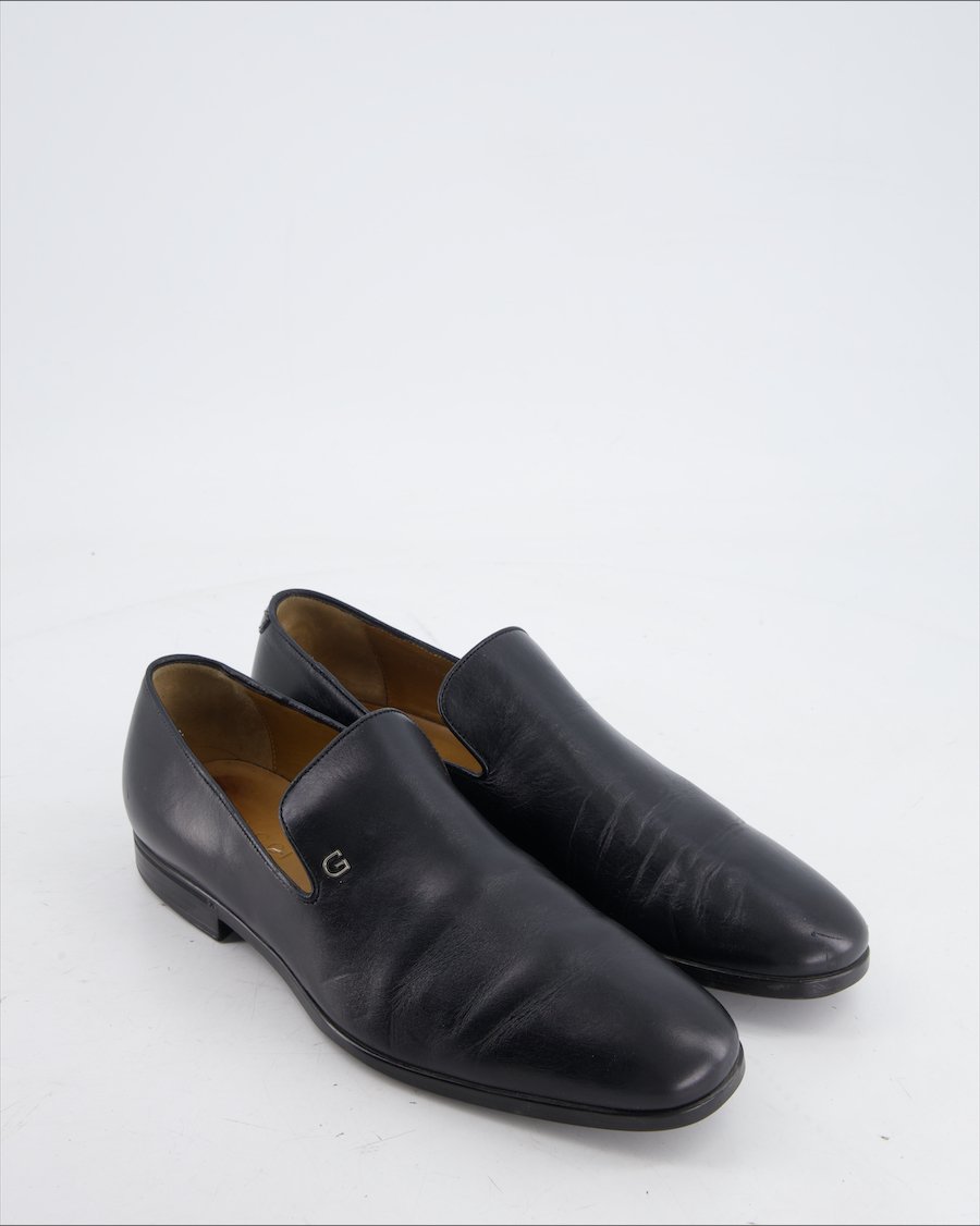 Gucci Flats Leather Black Eu 40
