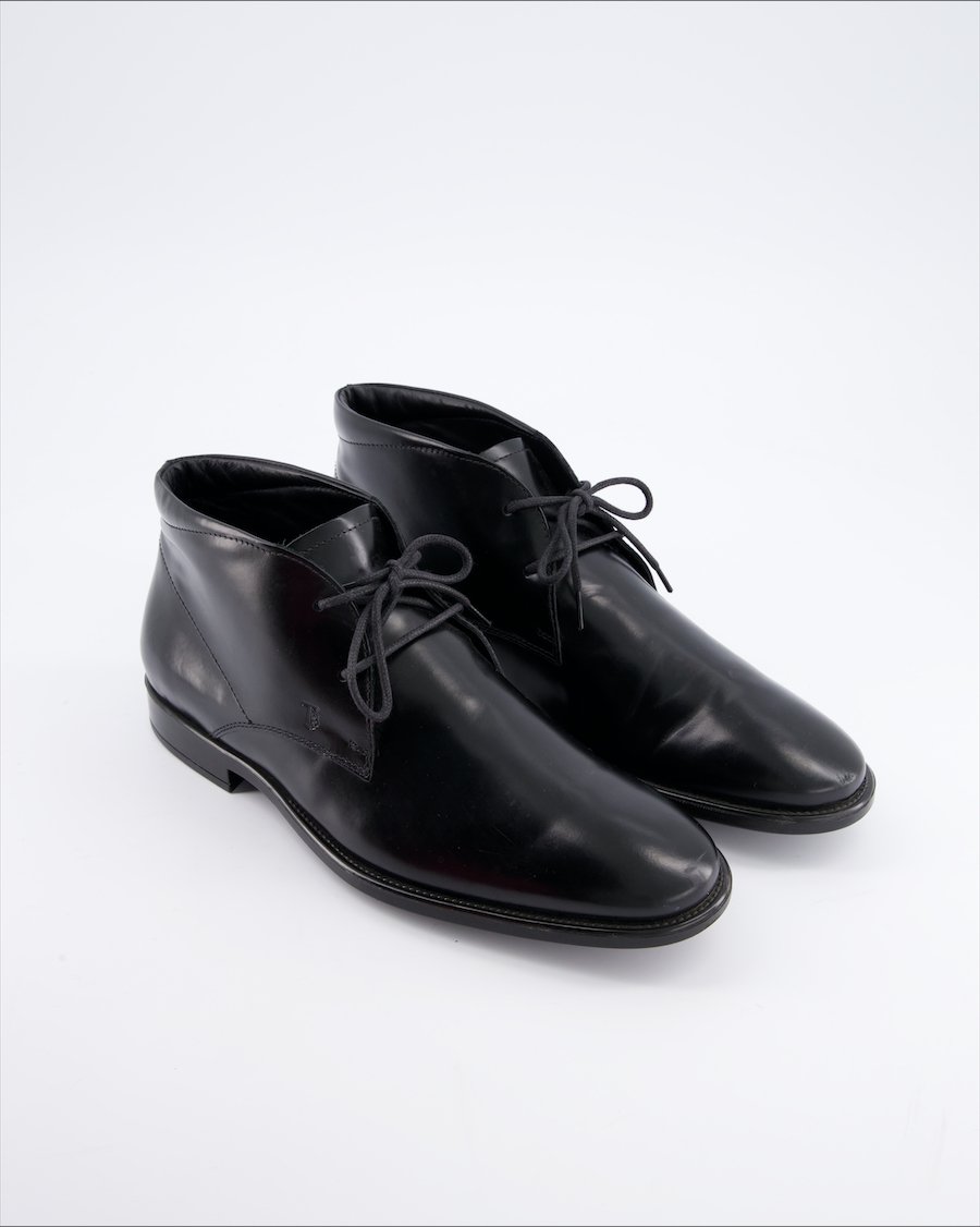 Tod's Flats Leather Black EU 41