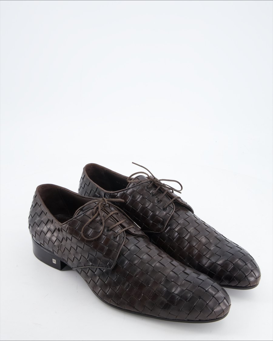 Louis Vuitton Flats Leather Brown Eu 43.5