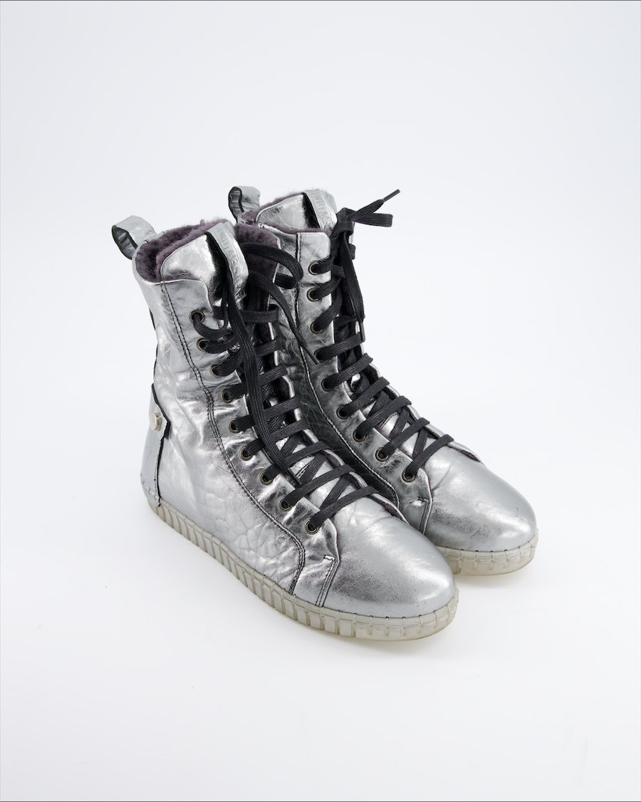 Andìa Fora Trainers Leather Silver eu 40