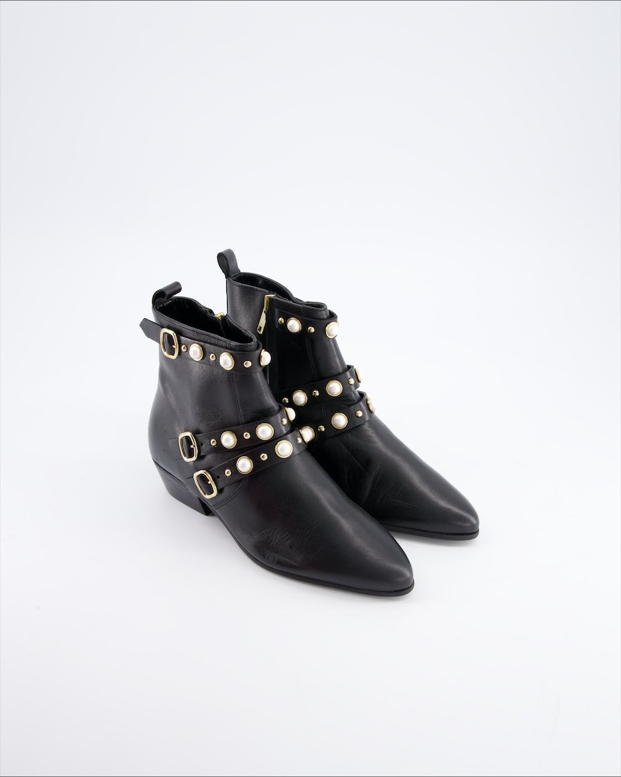 Claudie Pierlot Ankle boots Leather Black eu 36