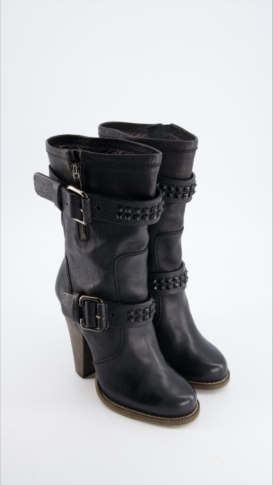 Barbara Bui Boots Leather Black Eu 37