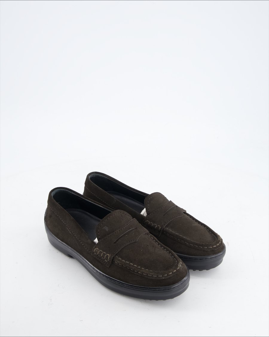 Tod's Flats Suede Brown Eu 37