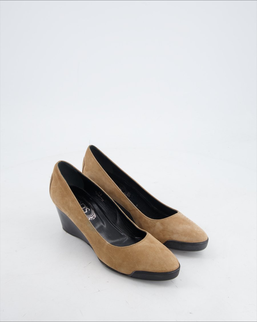 Tod's Flats Suede Brown Eu 37
