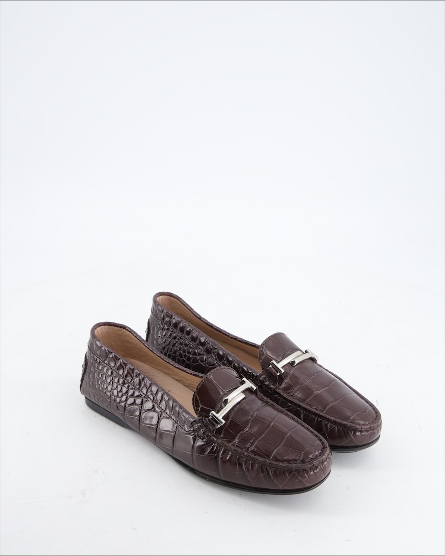 Tod's Flats Leather Brown EU 37.5