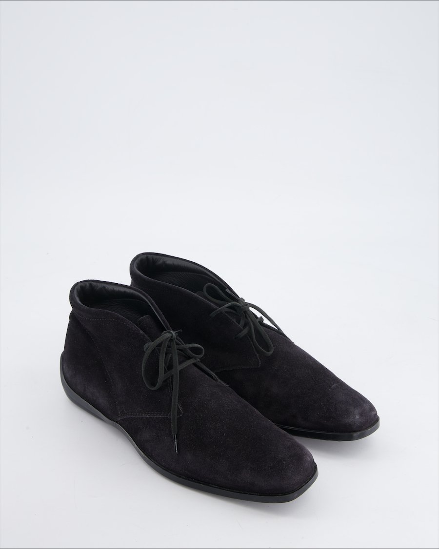 Tod's Flats Suede Black Eu 37.5
