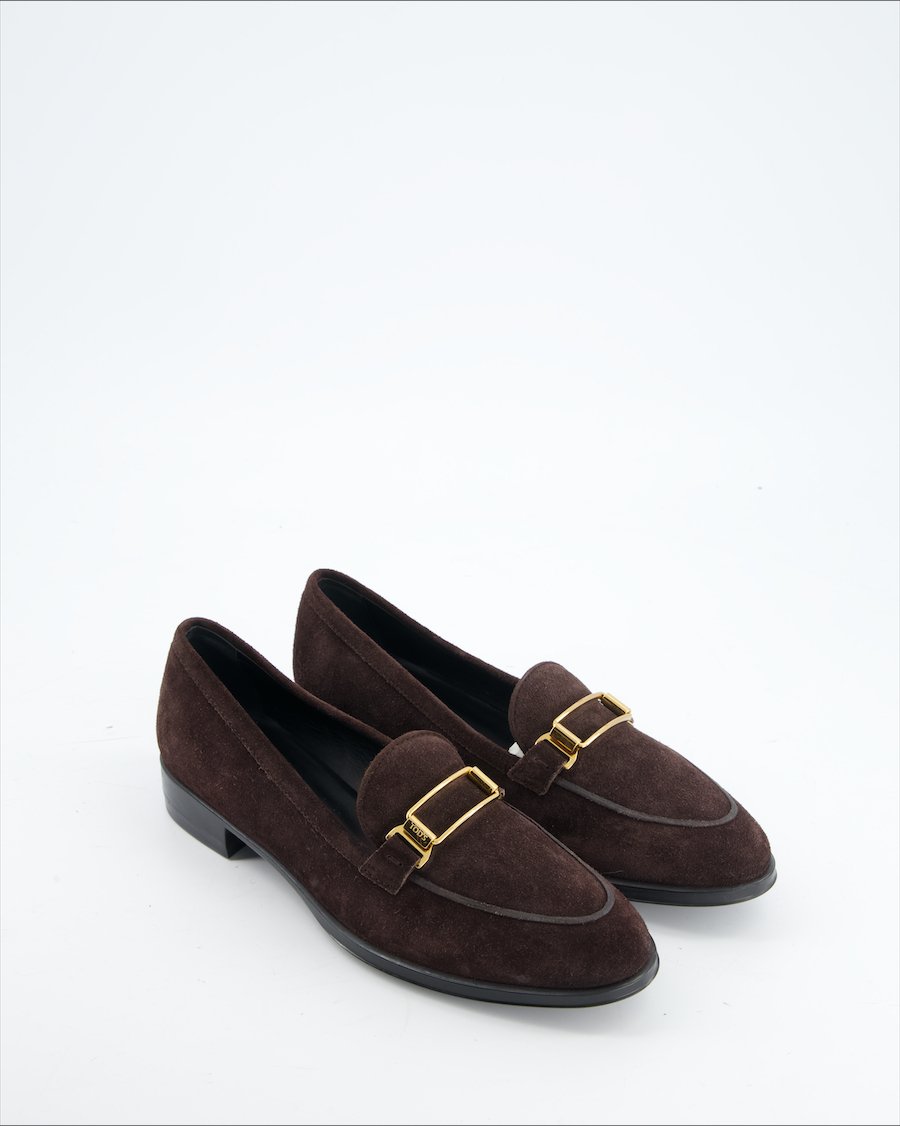 Tod's Flats Suede Brown Eu 38