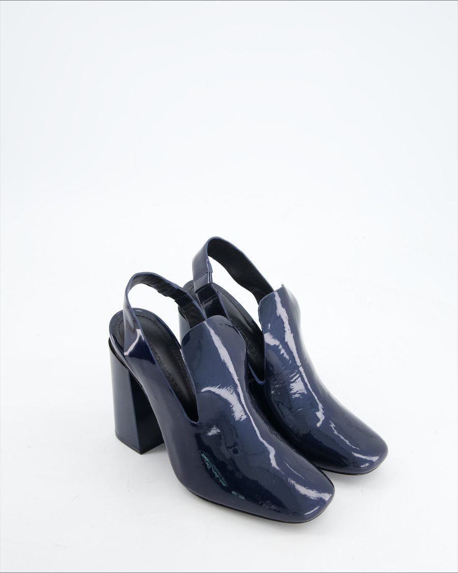 Sigerson Morrison Heels Leather Navy Eu 37