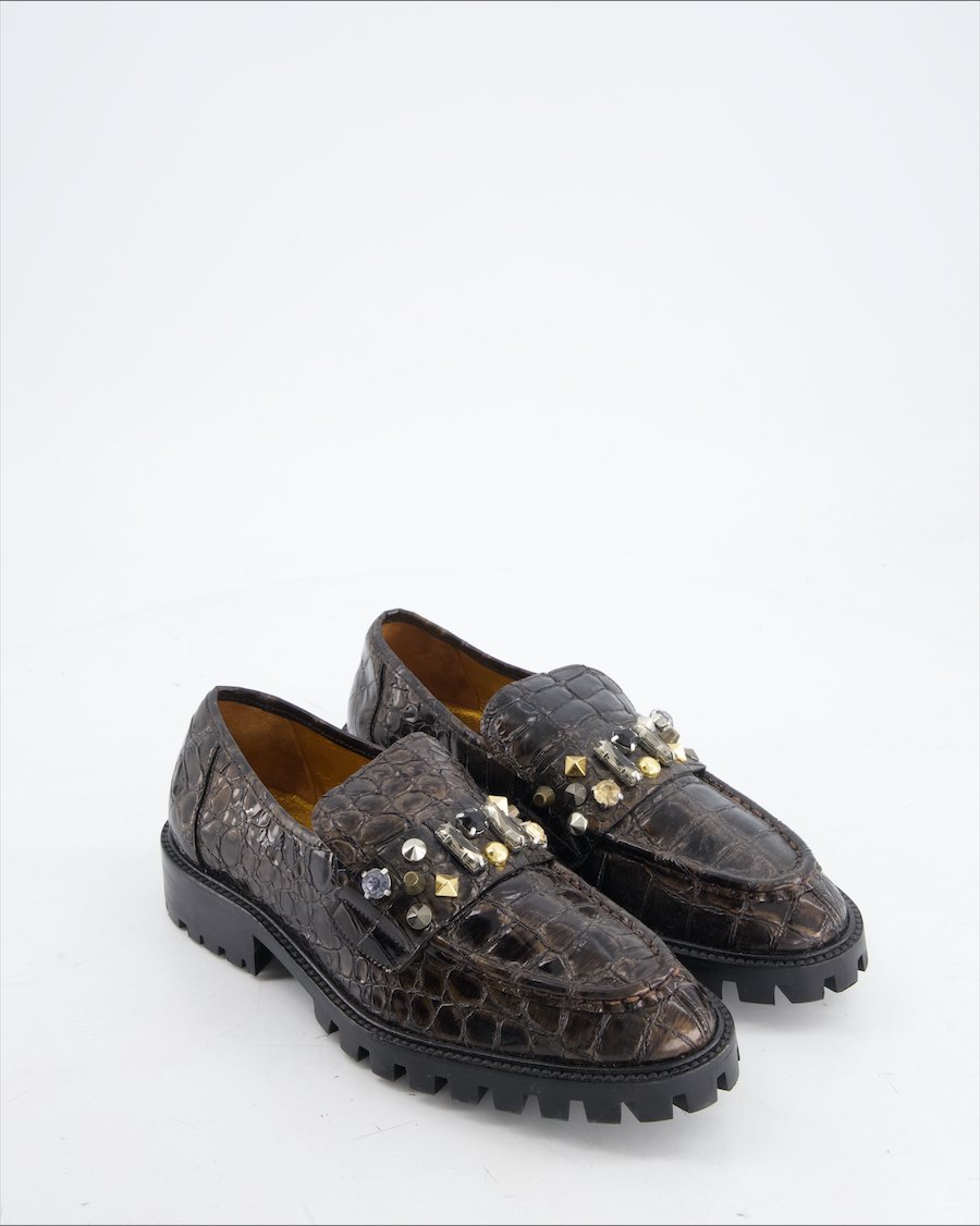 RAS Flats Leather Brown Eu 37