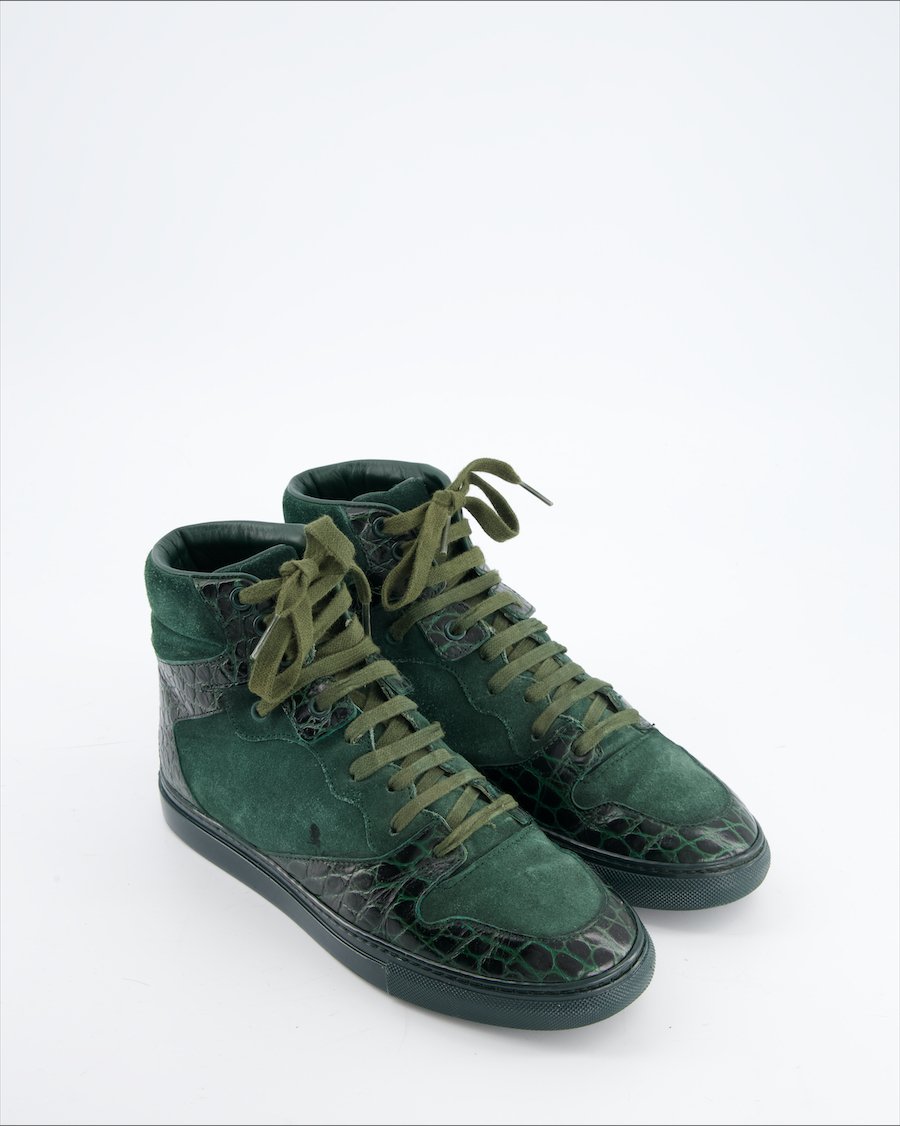Balenciaga Trainers Suede Green Eu 37