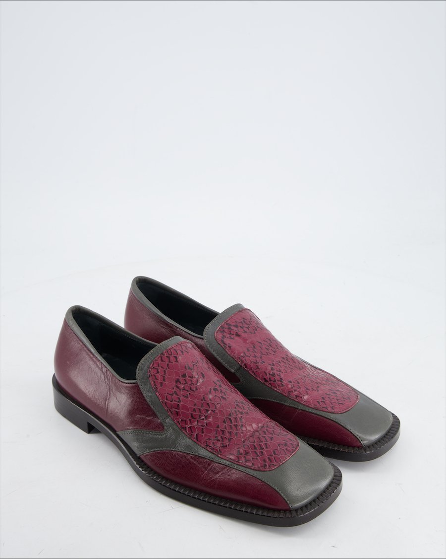Miu Miu Flats Leather Purple Eu 40