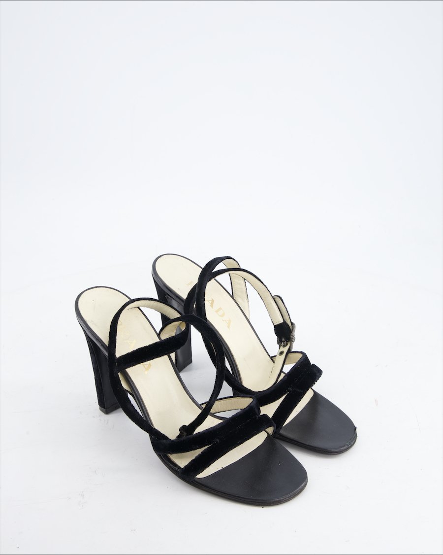 Prada heels Velvet Black EU 40