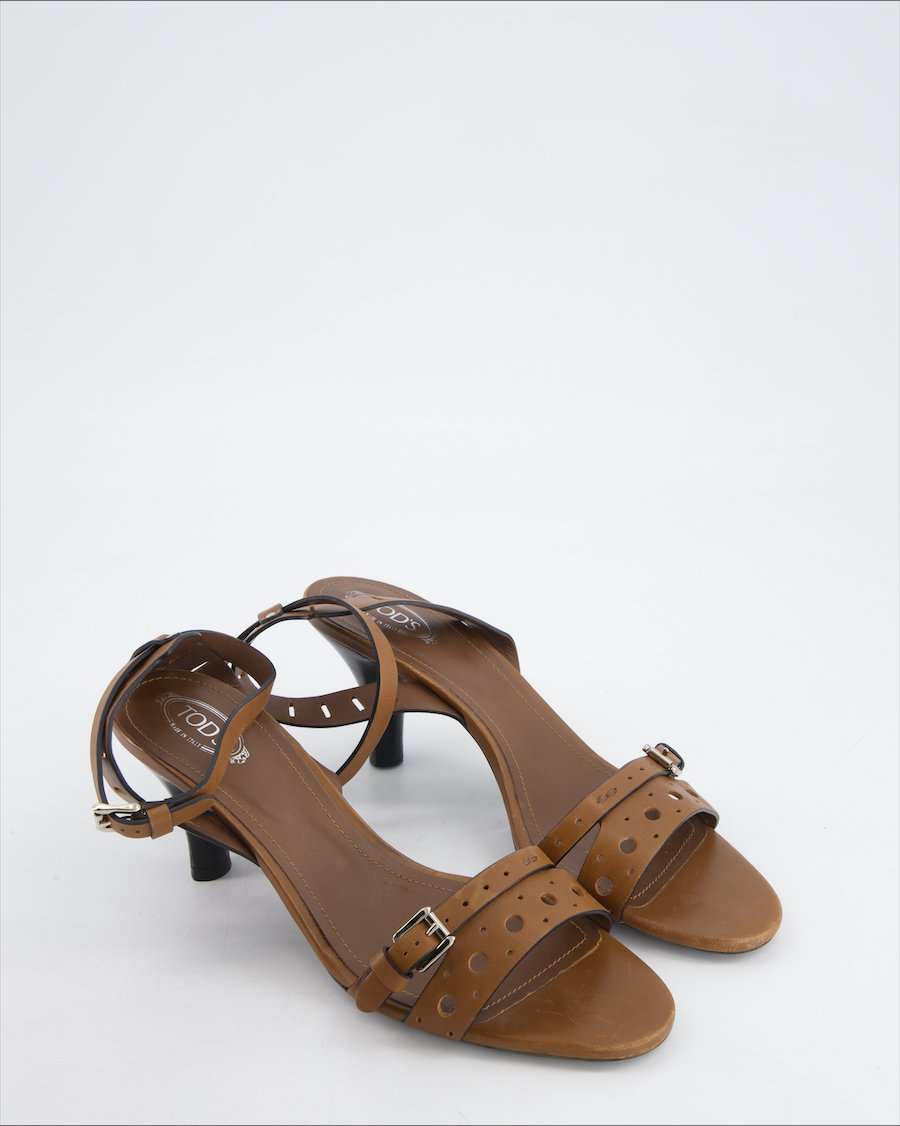 Tod's Heels Leather Brown Eu 39.5