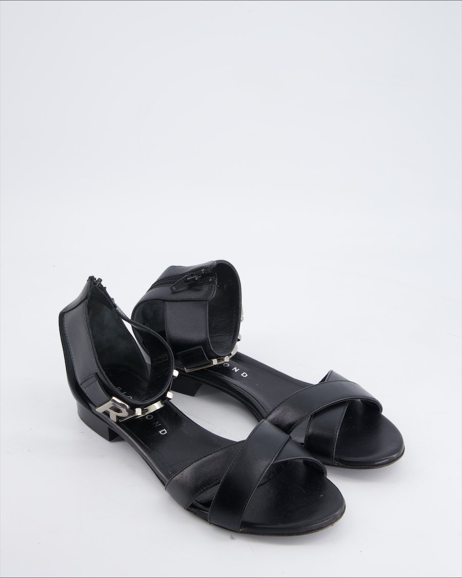 John Richmond sandals Leather Black Eu 41