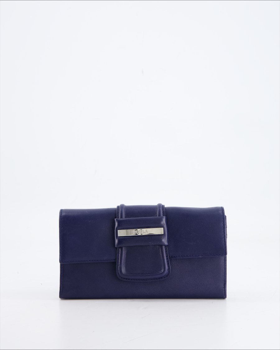 Furla Wallet Leather Blue