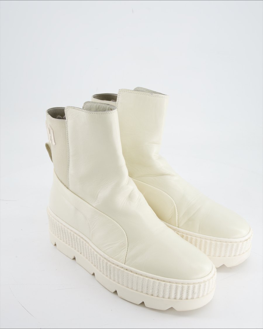 Puma Ankle Boots Leather Beige