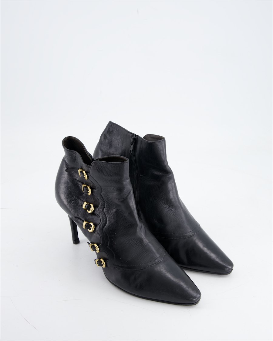 Michel Perry Heels Leather Black Eu 40