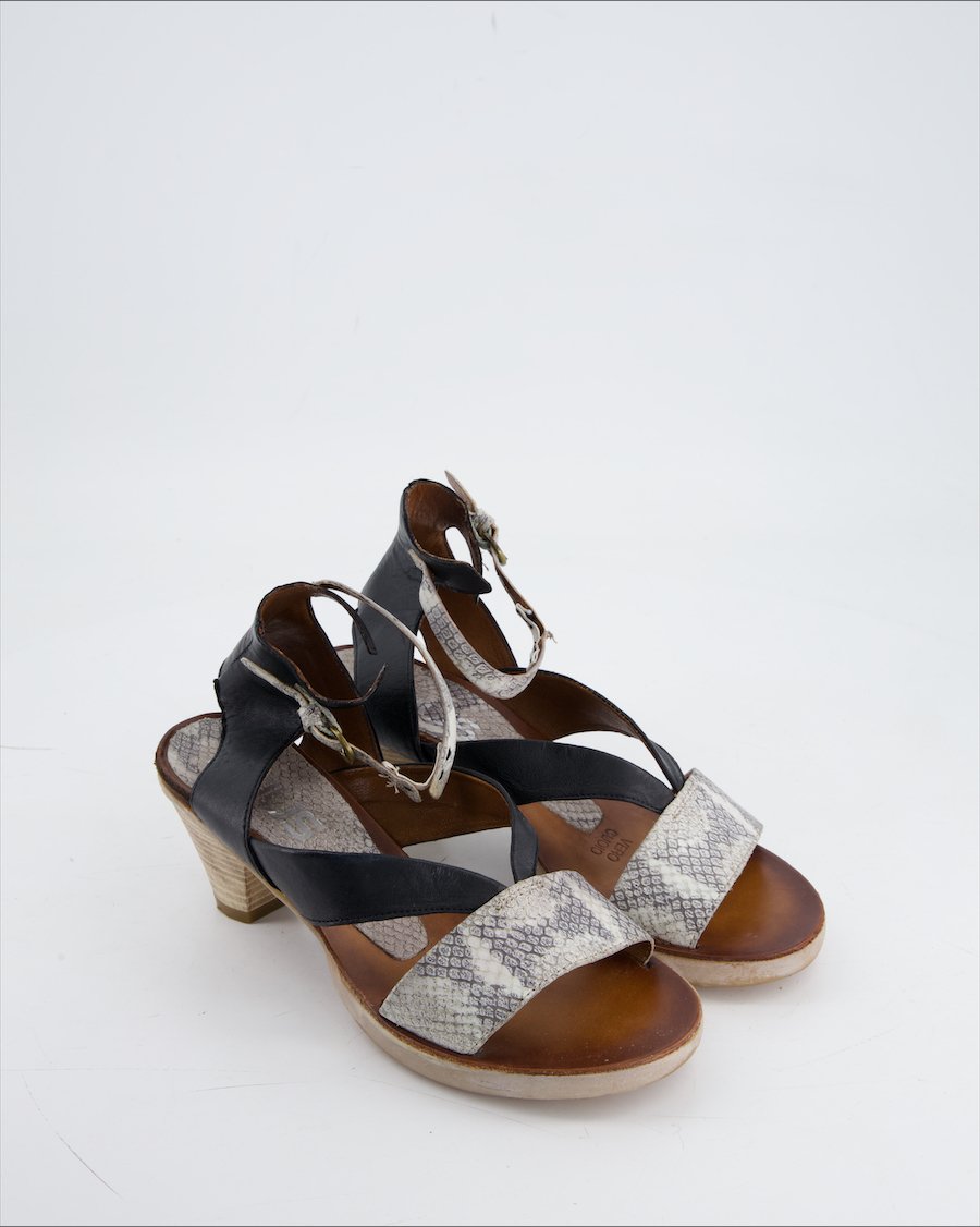 MJUS Sandals Leather Grey Eu 39