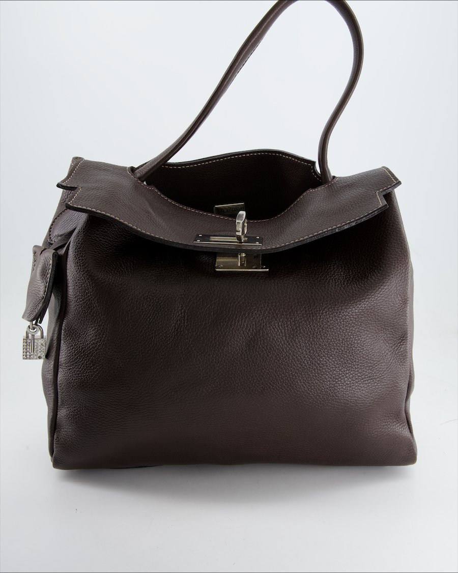 XXI Secolo Shoulder Bag Leather Brown