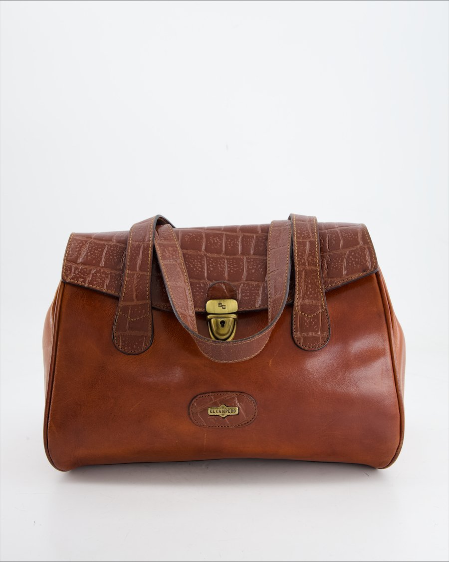 El Campero Handbag Leather Brown