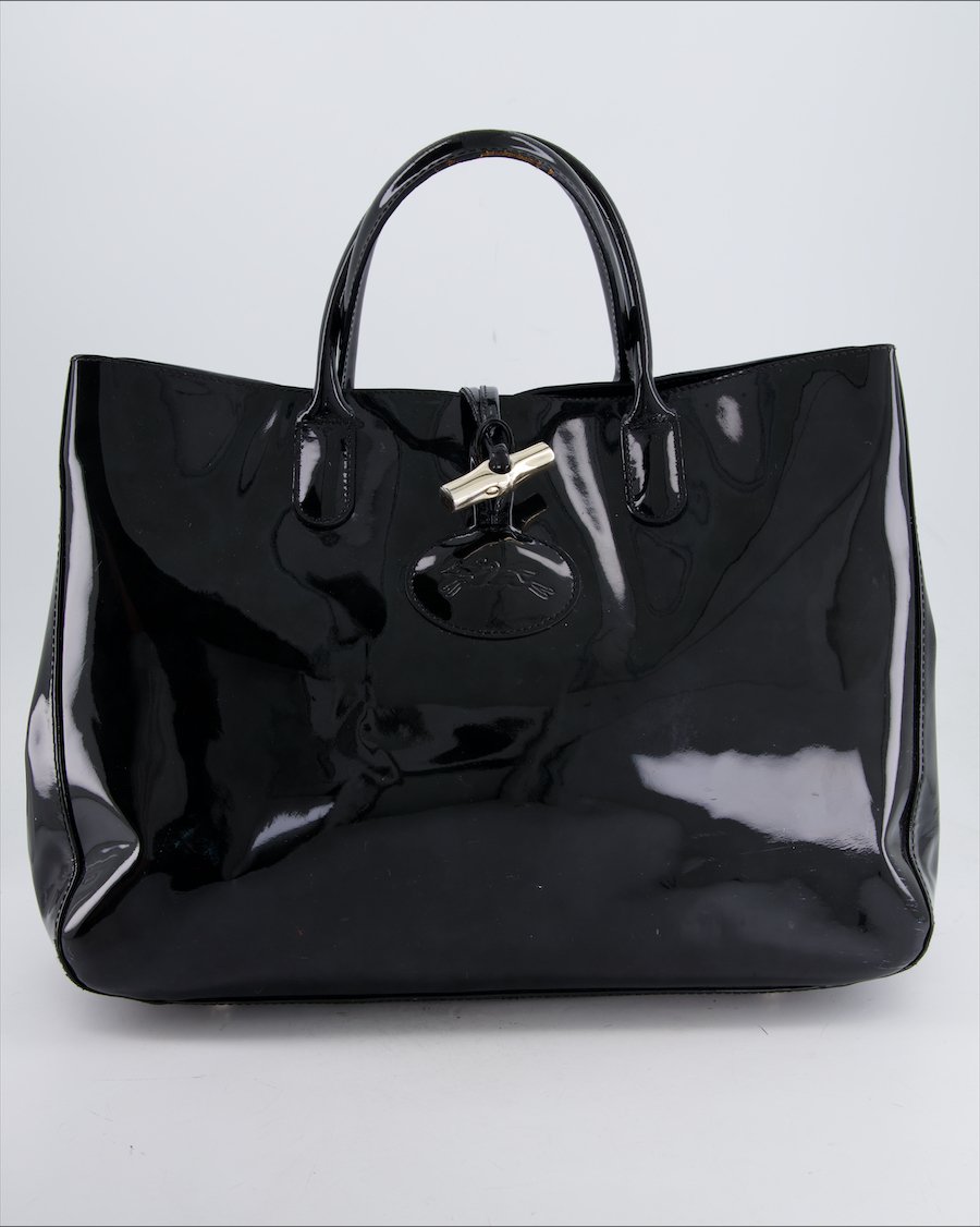 Longchamp Handbag Leather Black