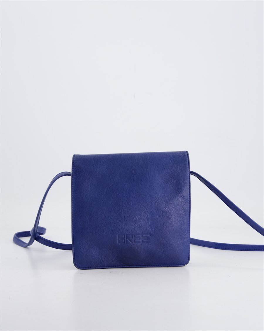 Bree Crossbody Bag Leather Blue