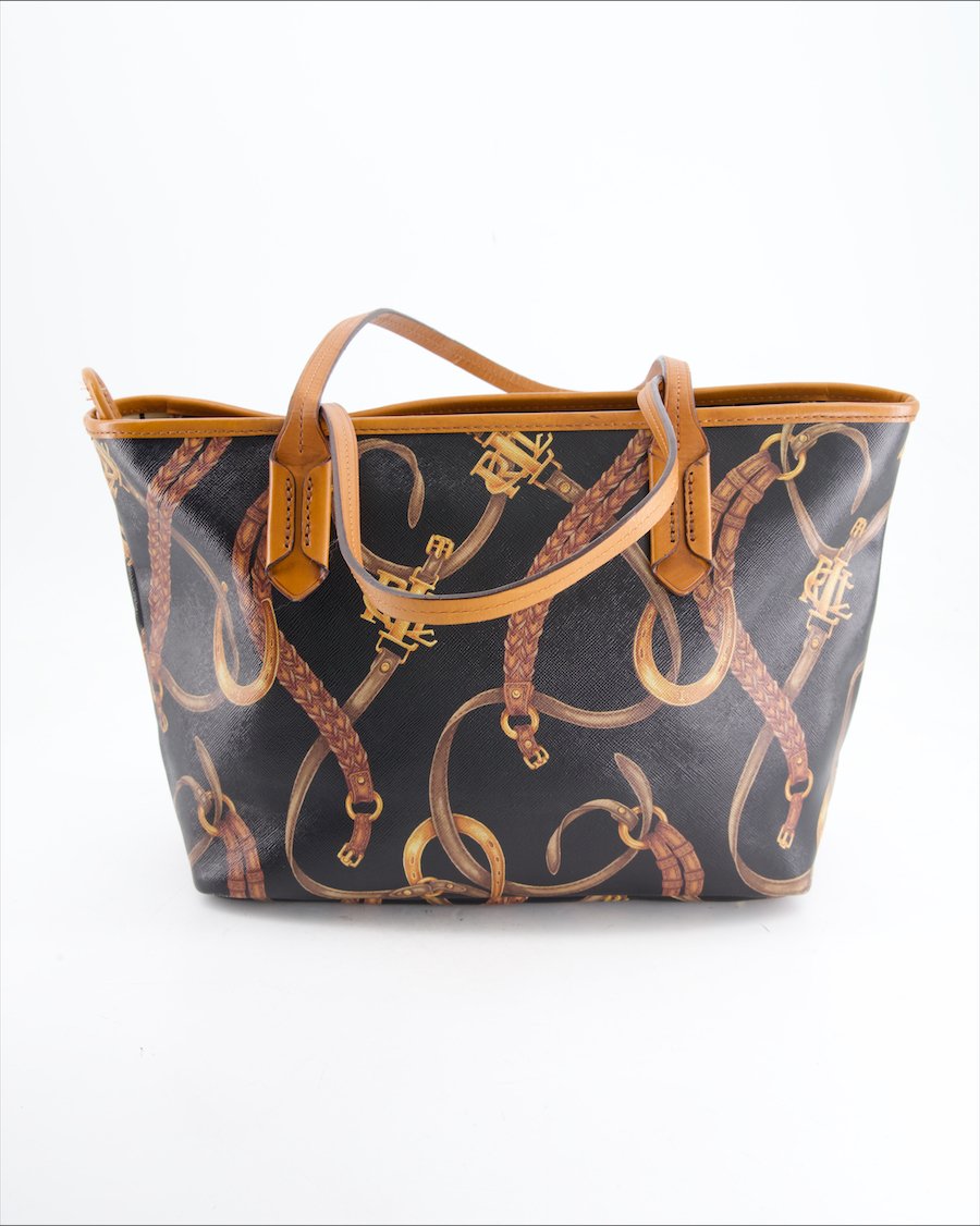 Ralph Lauren Shoulder Bag Leather Black