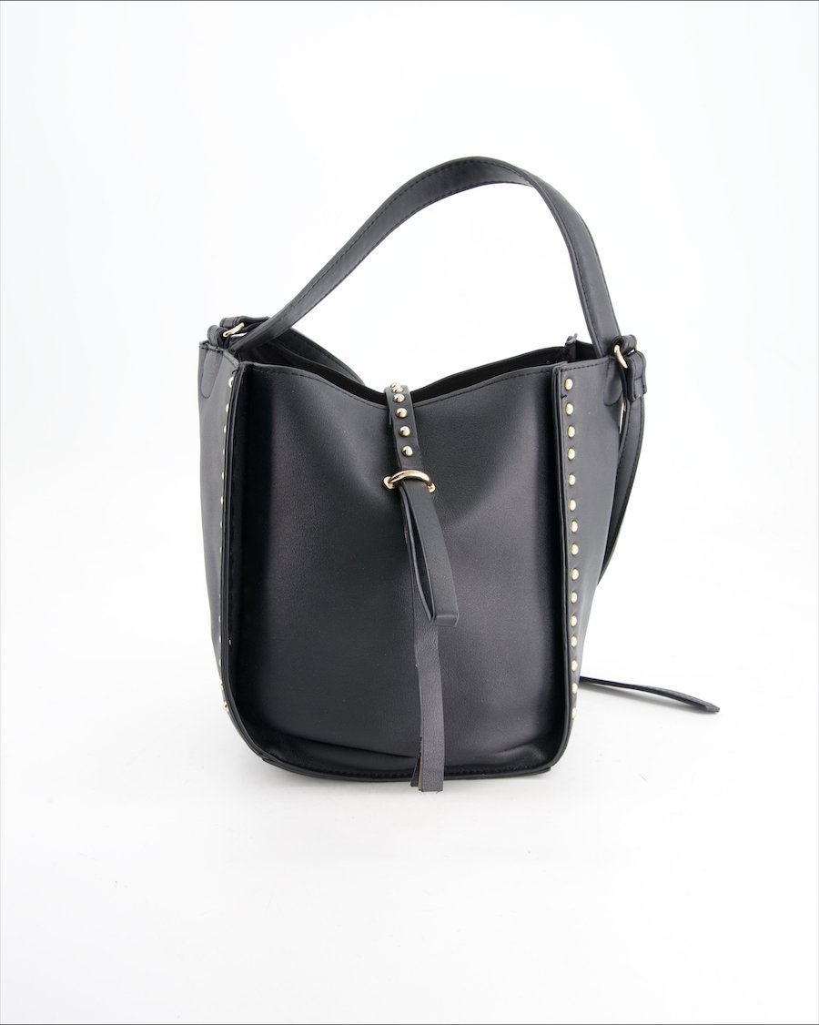 Pieces Crossbody Bag Polyurethane Black
