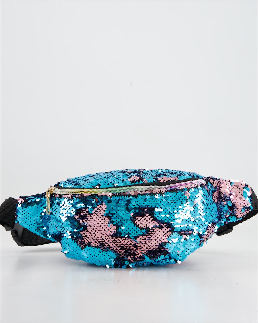 Non Signe/ Unsigned Bum Bag Cloth Blue