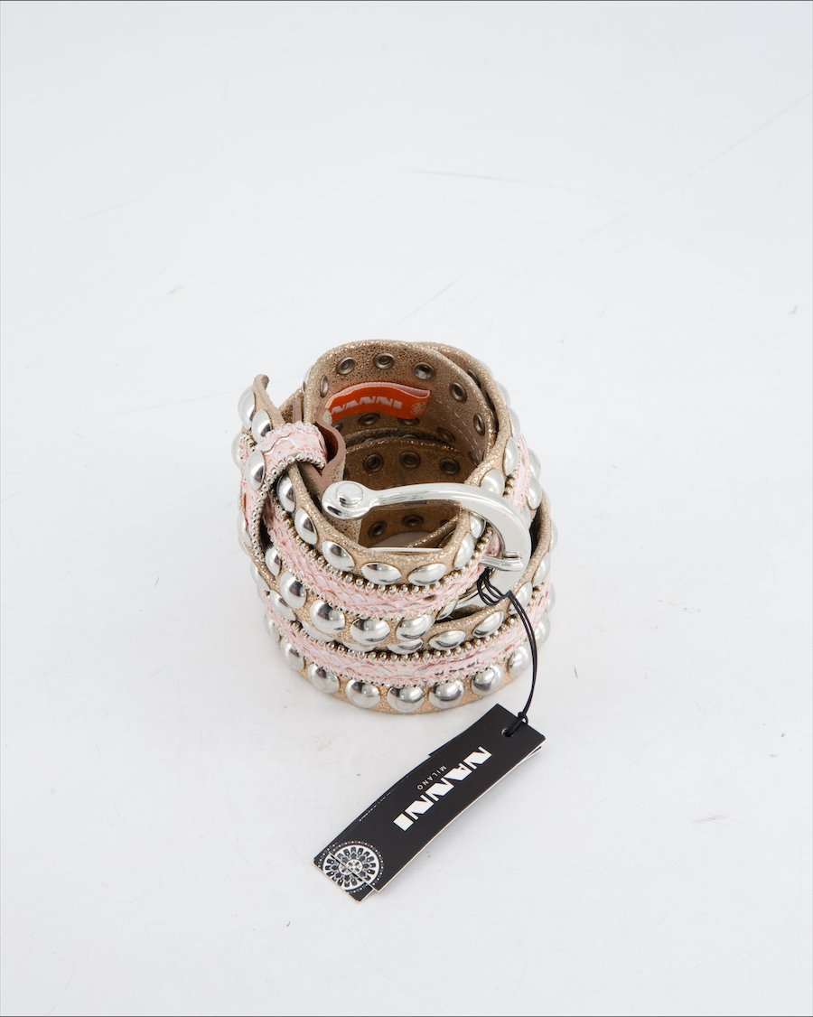 Nanni Belt Leather Pink
