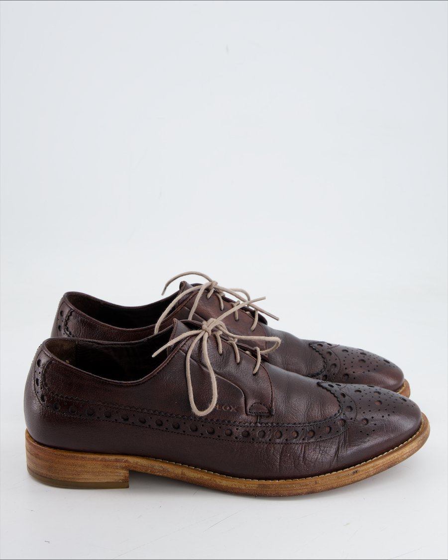 Geox Flats Leather Brown Eu 42