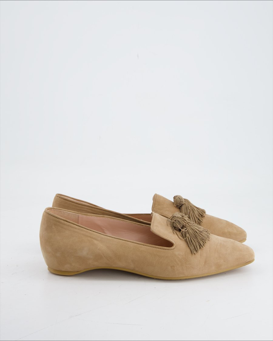 Stuart Weitzman Flats Suede Beige Eu 39.5