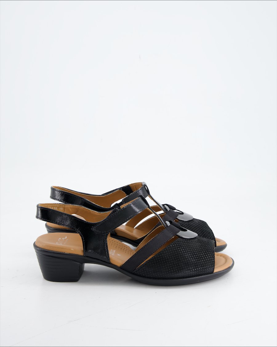 Ara Sandals Leather Black Eu 39