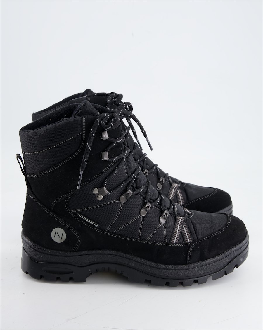 46 Nord Boots Leather Black Eu 43