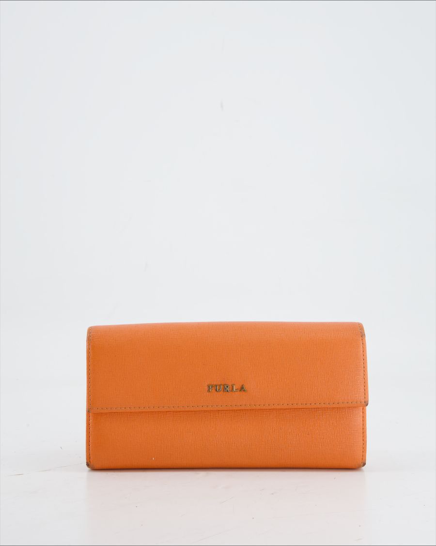 Furla Wallet Leather Orange