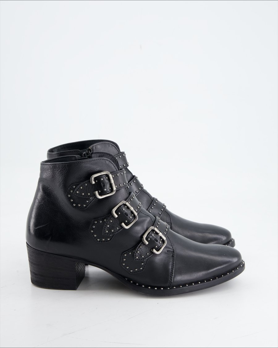 Paul Green Ankle Boots Leather Black Eu 38