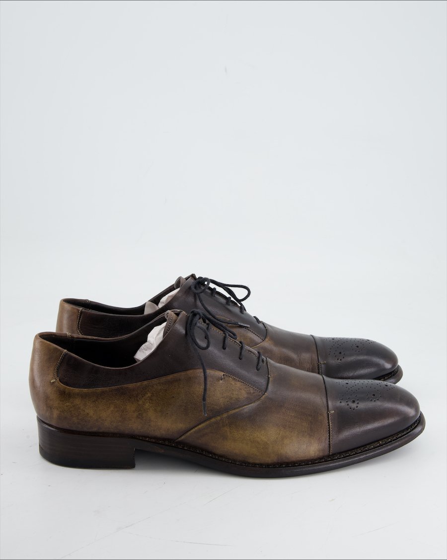Ago E Spago Flats Leather Brown Eu 45