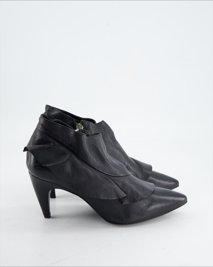 Janet & Janet Heels Leather Black Eu 40