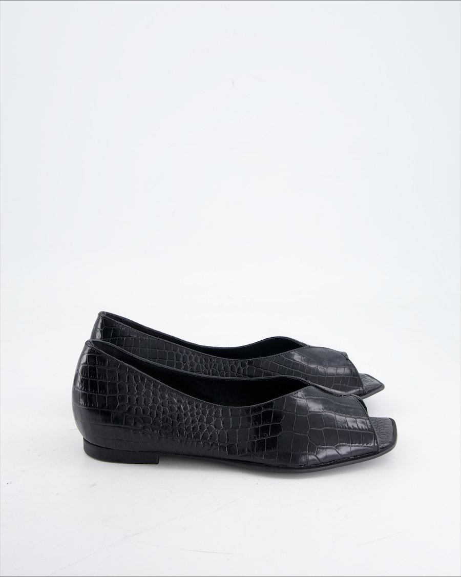 Passo Per Passo Flats Leather Black Eu 40