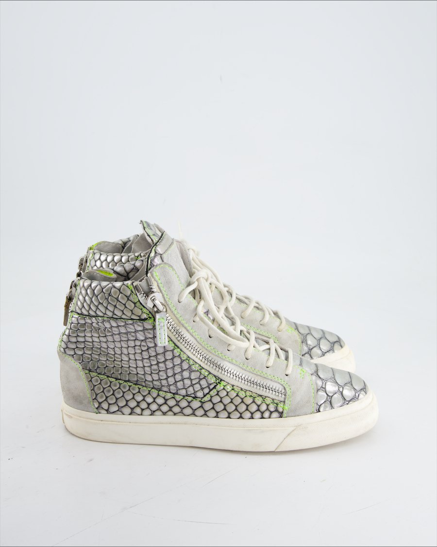 Giuseppe Zanotti Trainers Leather Silver Eu 40