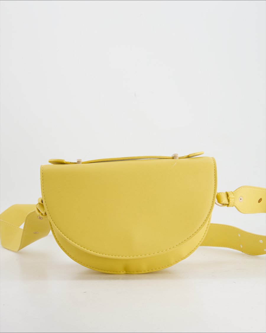 Non Signe / Unsigned Crossbody Bag Polyurethane Yellow