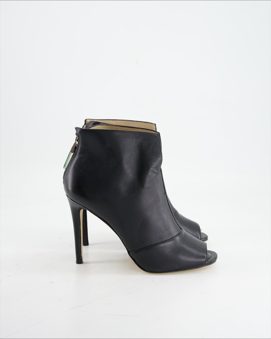 Guess Heels Leather Black Eu 38