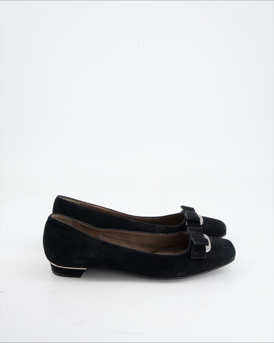 Geox Flats Suede Black Eu 38